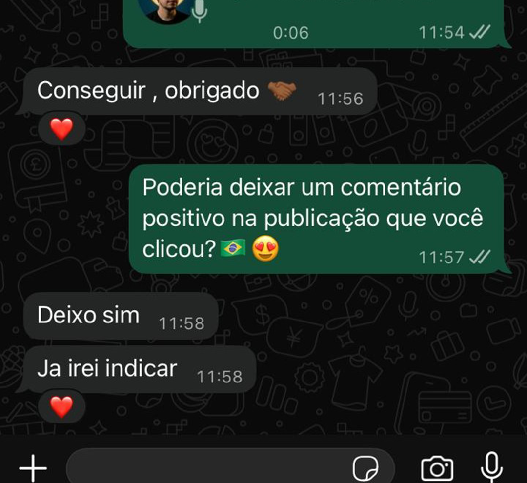 Depoimento de cliente
