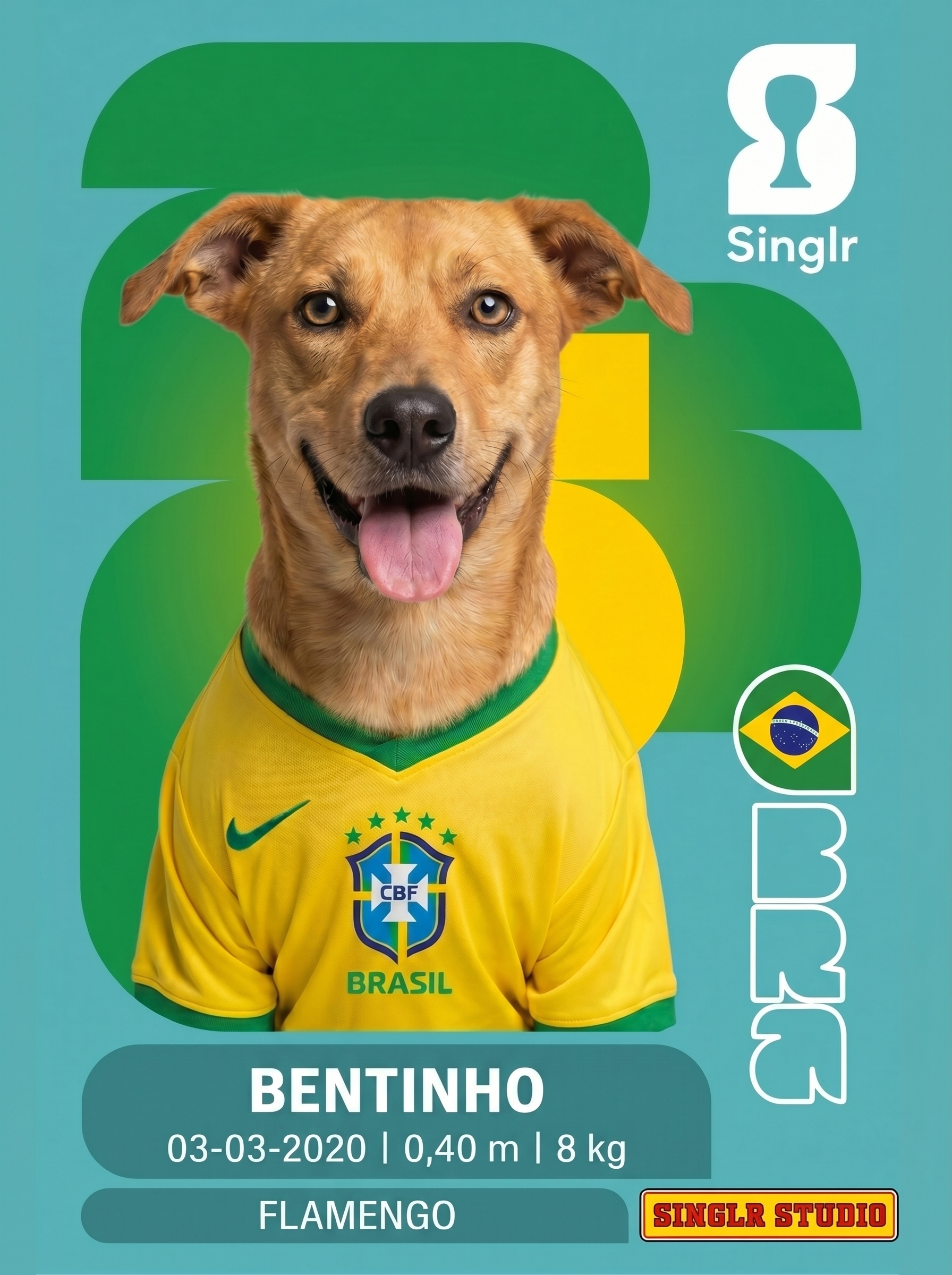 Figurinha criada por cliente